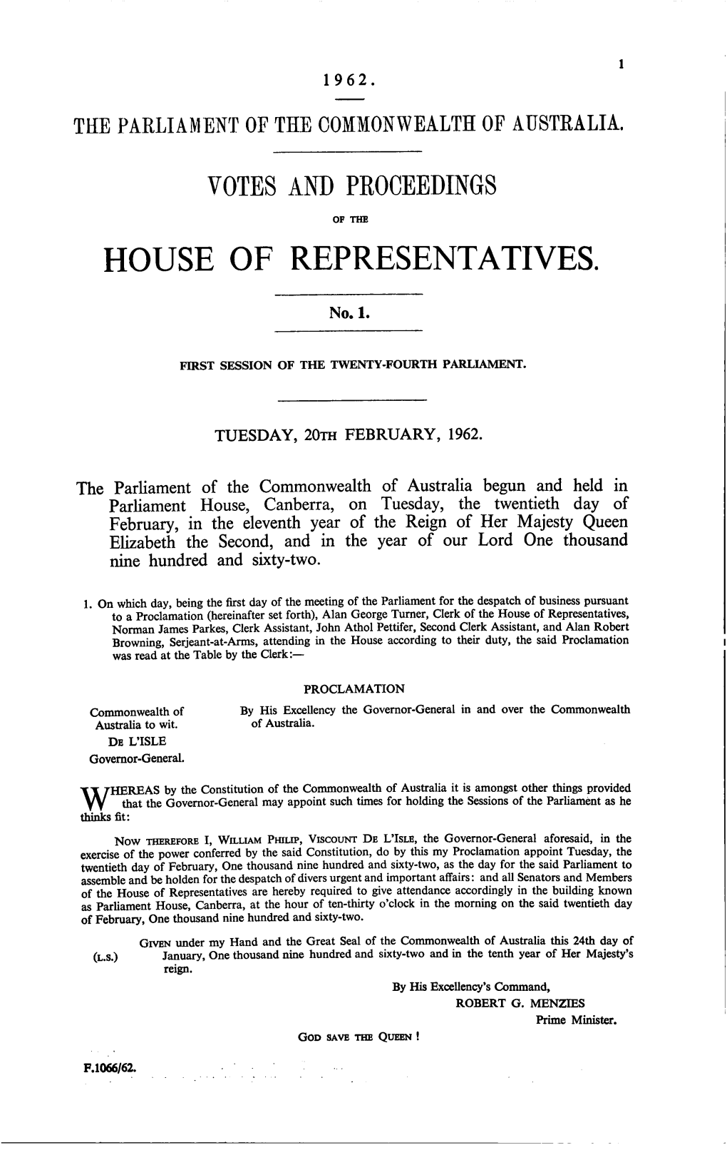 House of Representatives