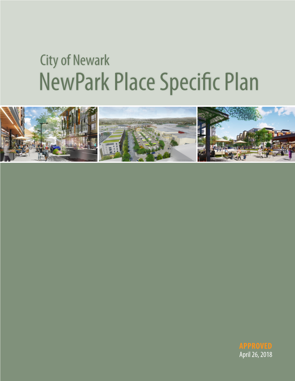 City of Newark Newpark Place Speci C Plan