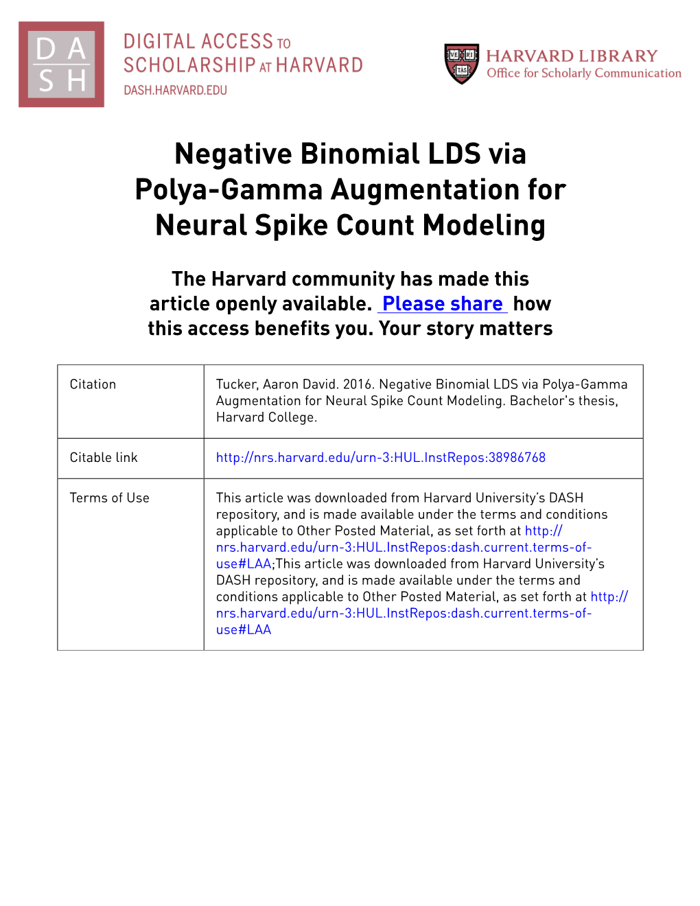 Negative Binomial LDS Via Polya-Gamma Augmentation for Neural Spike Count Modeling