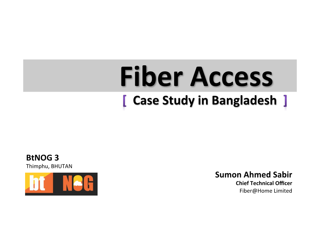 Case Study in Bangladesh