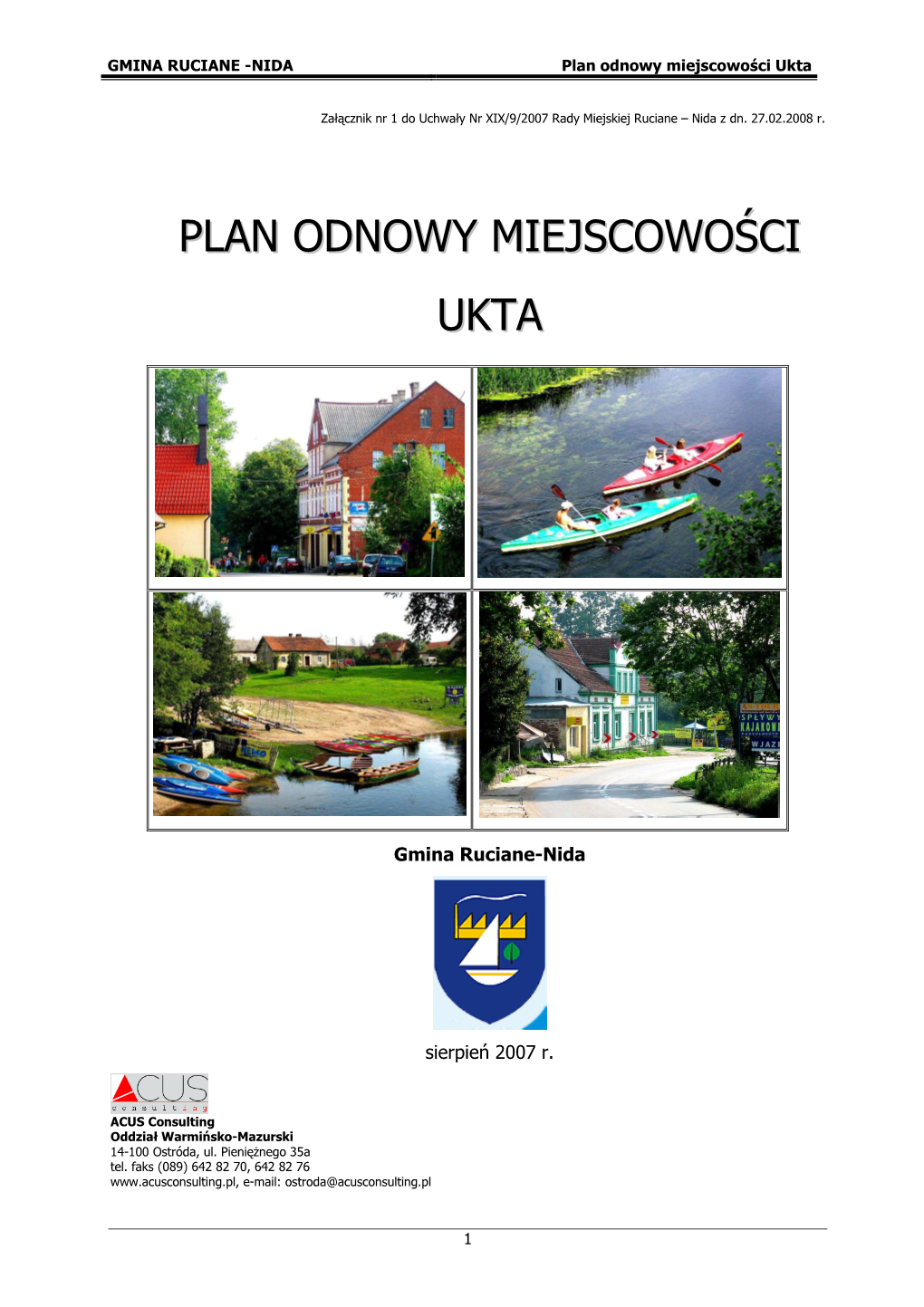 Plan Odnowy Miejscowości Ukta