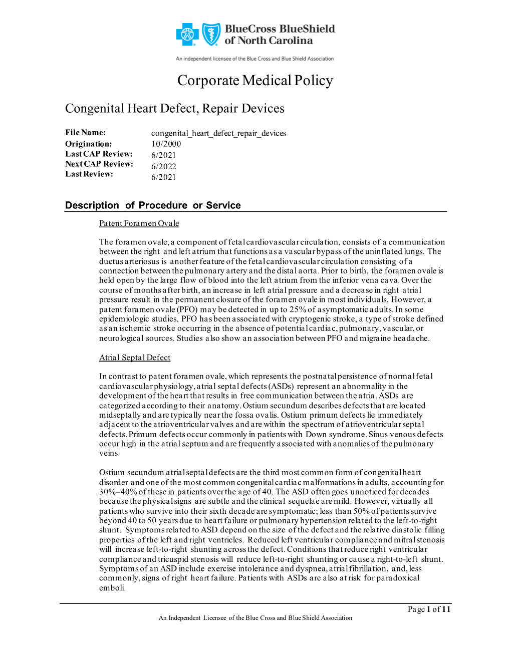 Congenital Heart Defect, Repair Devices