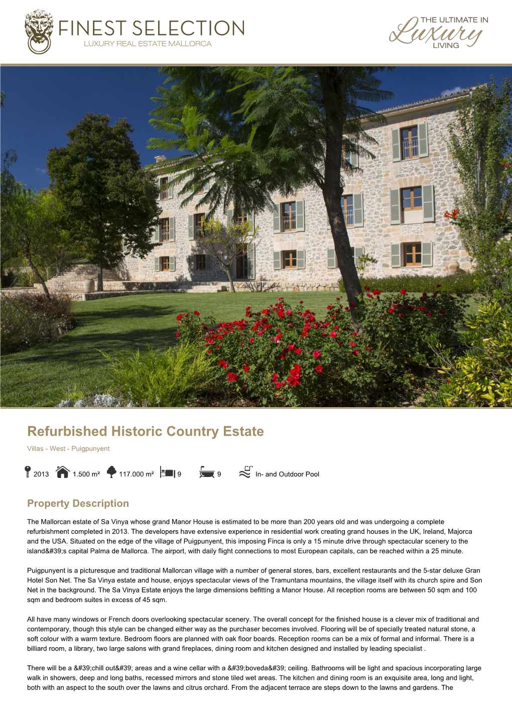 Refurbished Historic Country Estate Villas - West - Puigpunyent