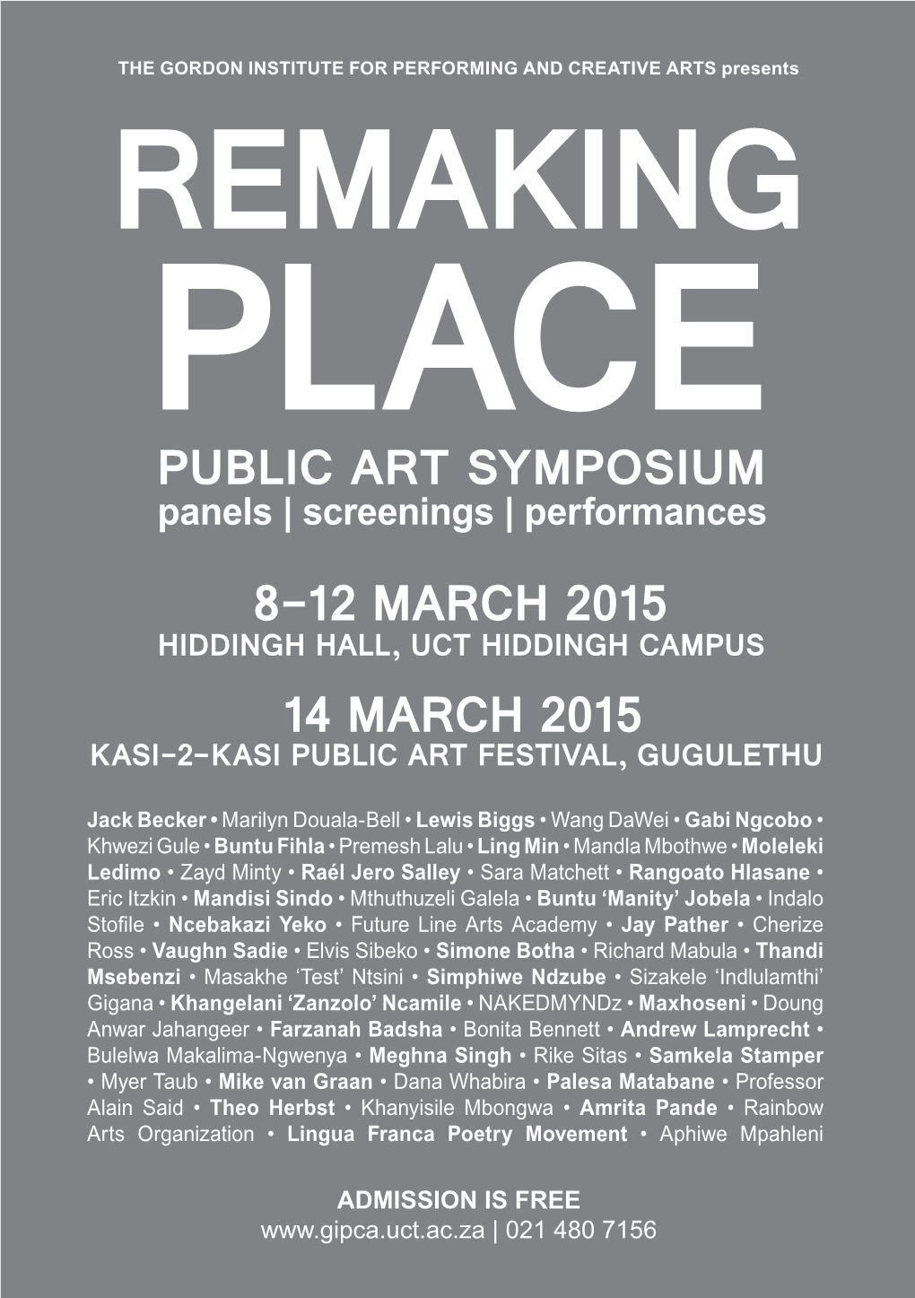 Remaking Place | Programme