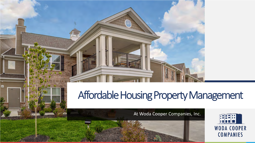 Affordable Housing Property Management