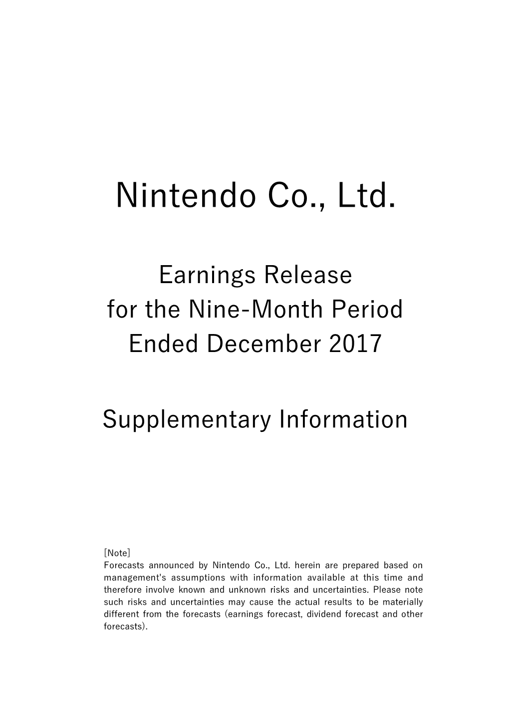 Nintendo Co., Ltd