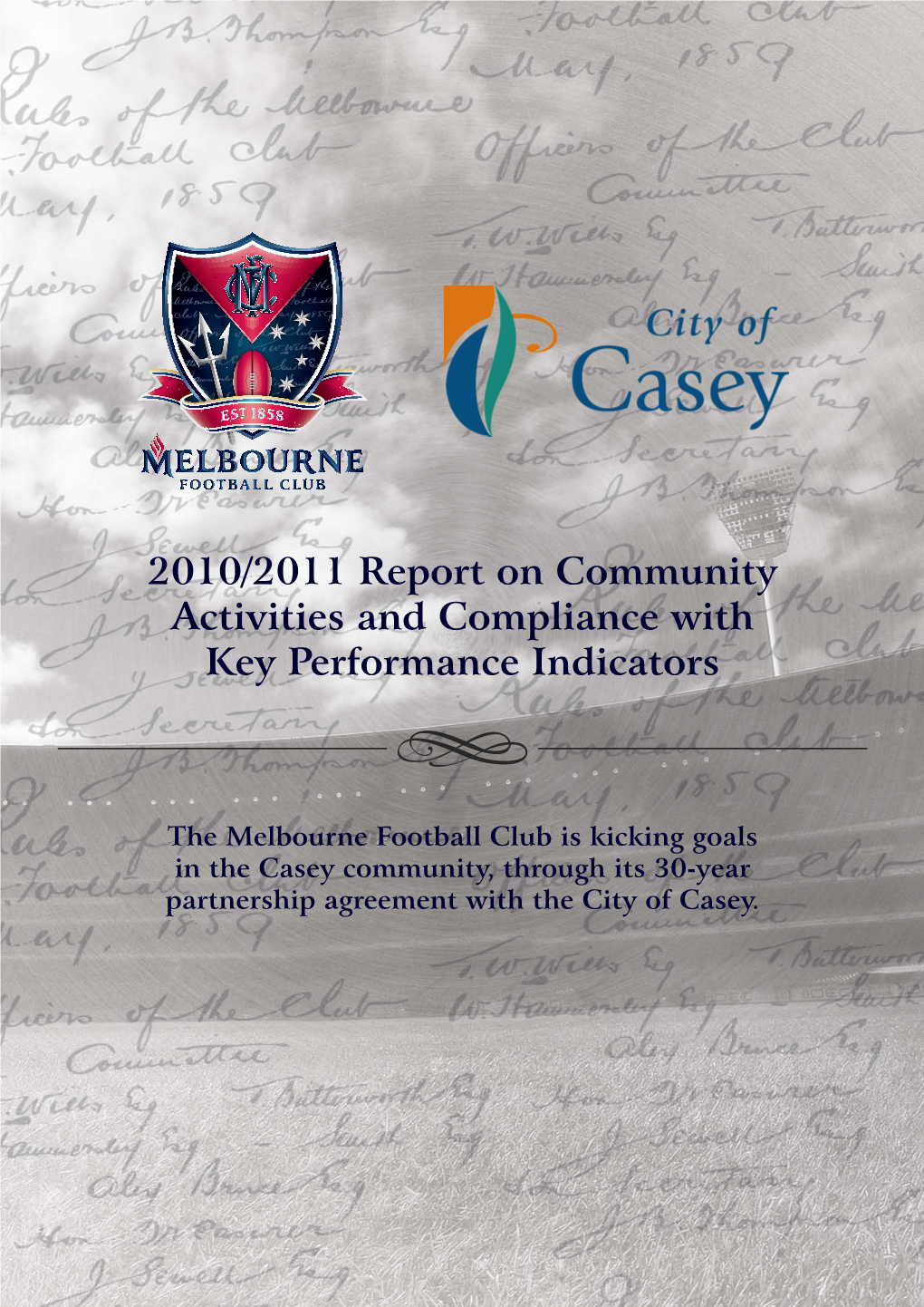 2010/2011 Report on Community Activities and Compliance with Key Performance Indicators