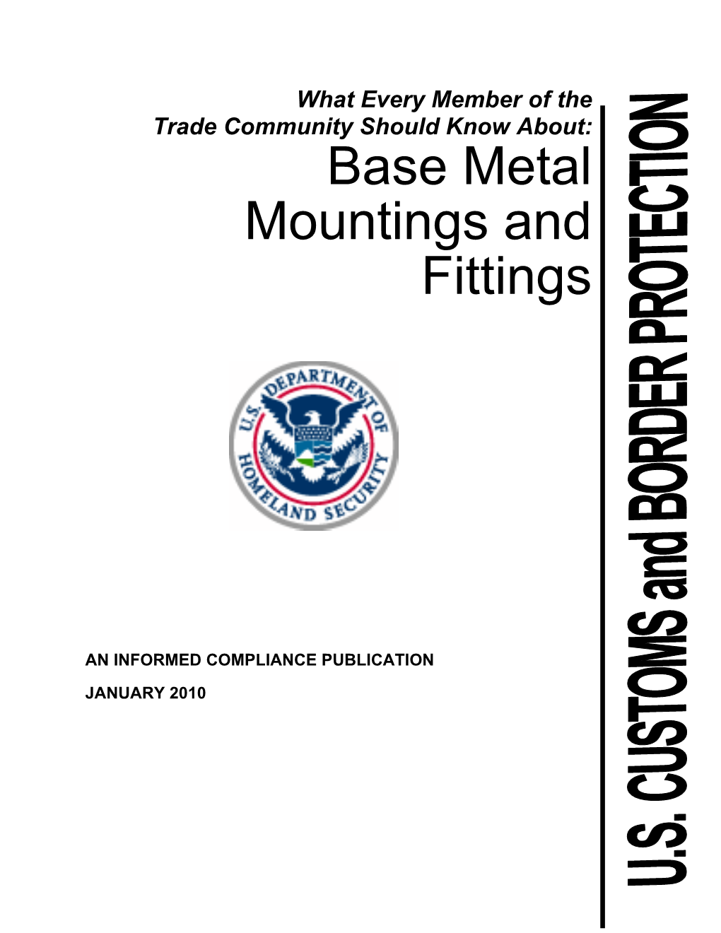 Base Metal Mountings and Fittings