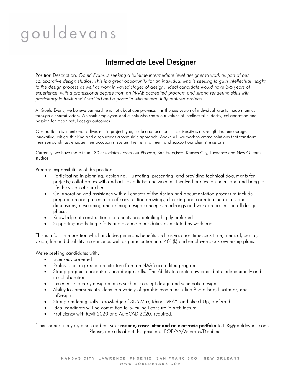 Intermediate Level Designer