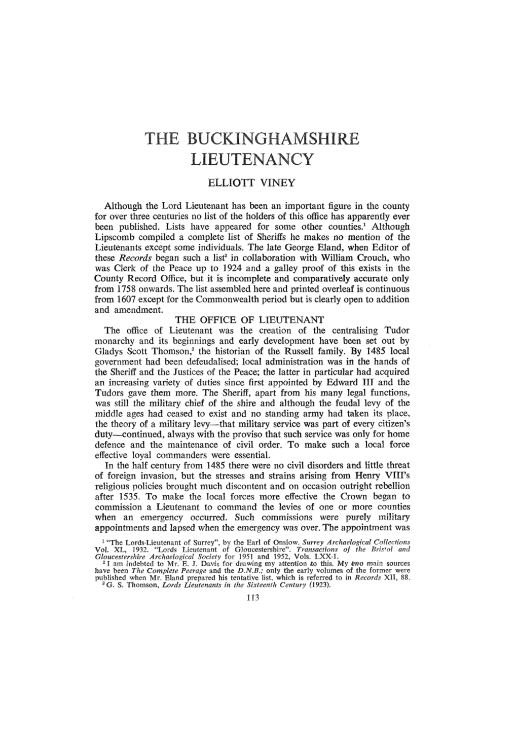 The Buckinghamshire