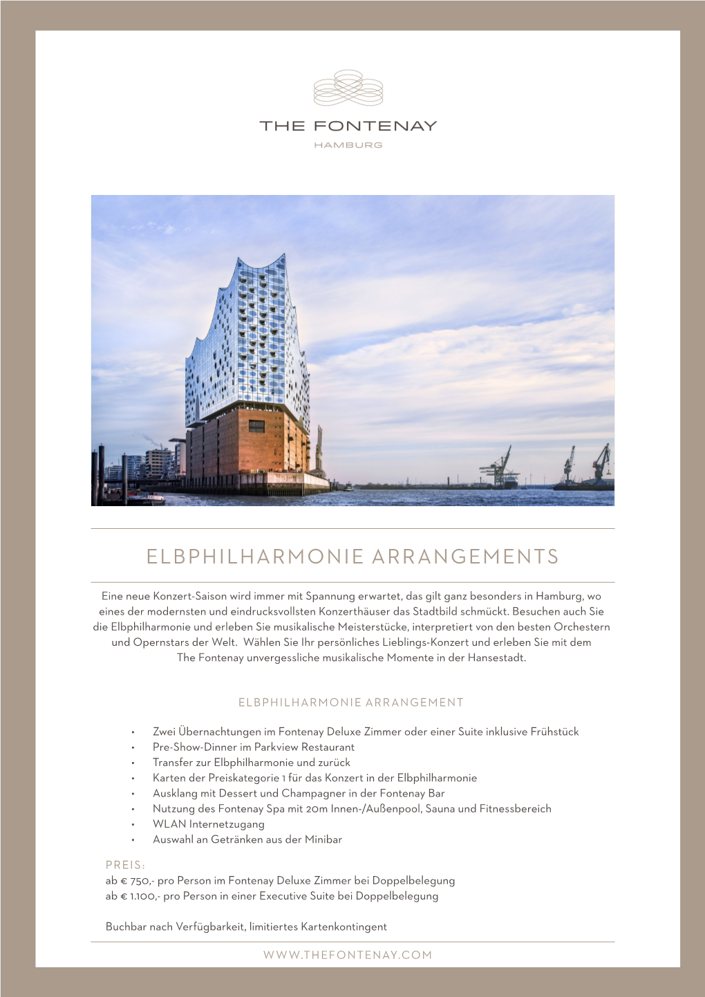 Elbphilharmonie Arrangements