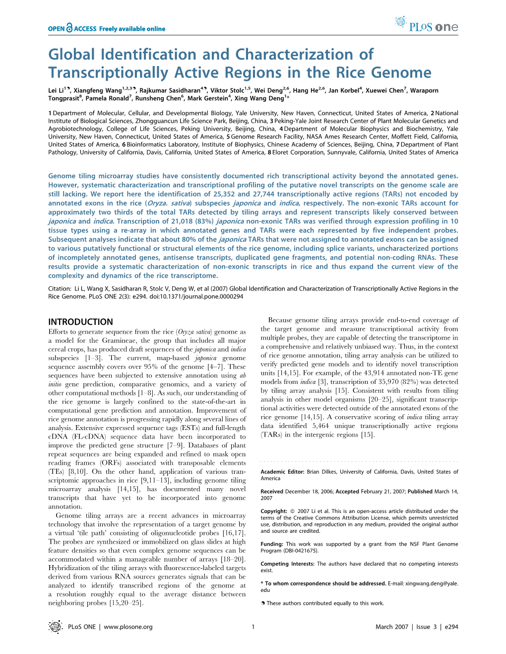 PDF) Expression of Gene Models Or Non-Exonic Tars in the 10 Tissue Types