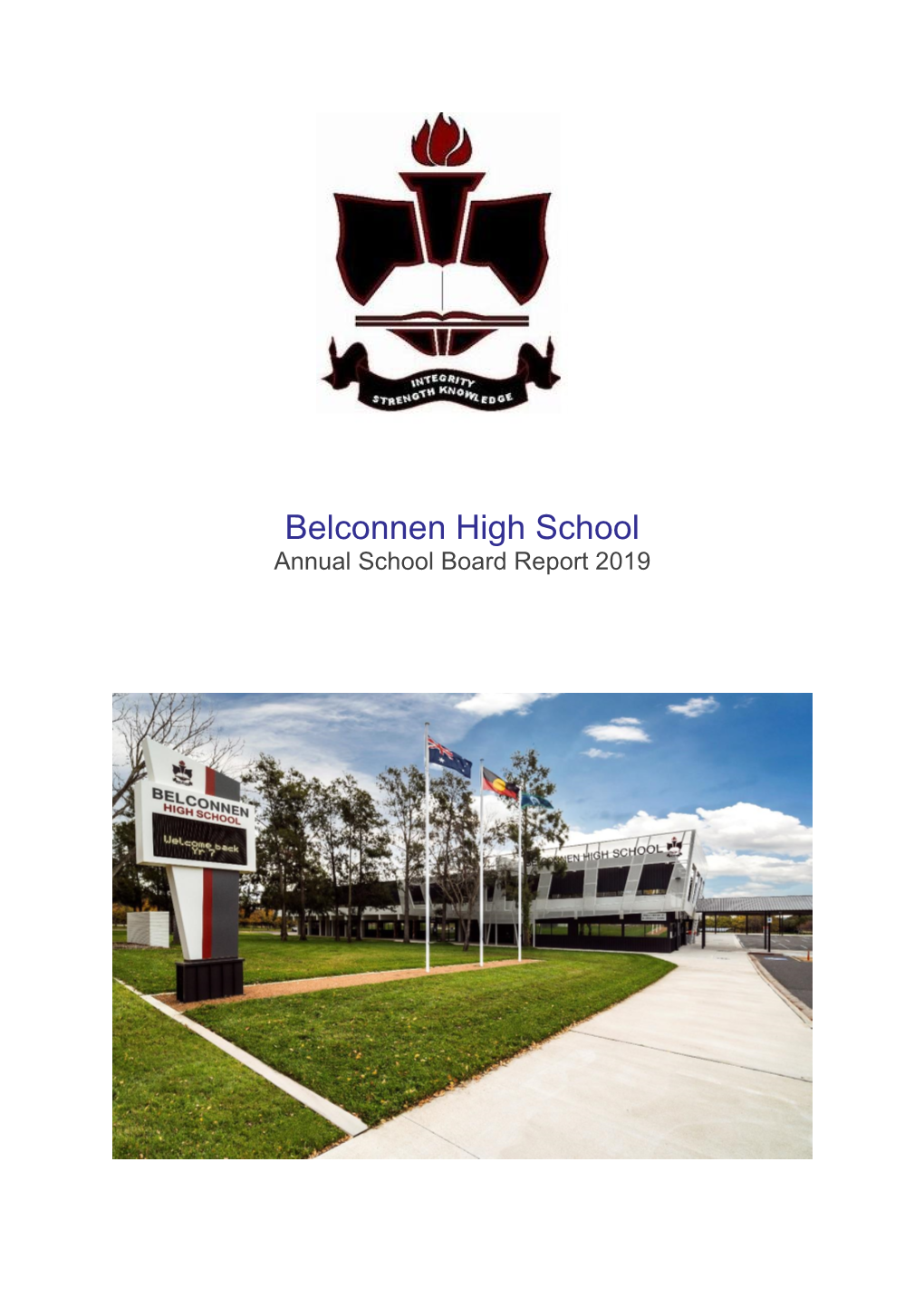 Belconnen High School Annual School Board Report 2019