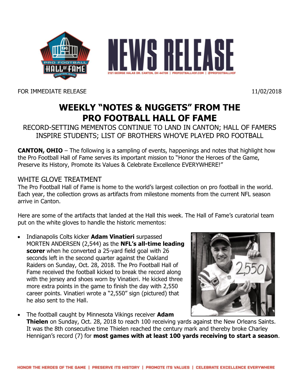 “Notes & Nuggets” from the Pro