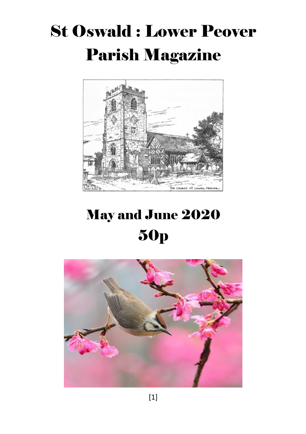 St Oswald : Lower Peover Parish Magazine