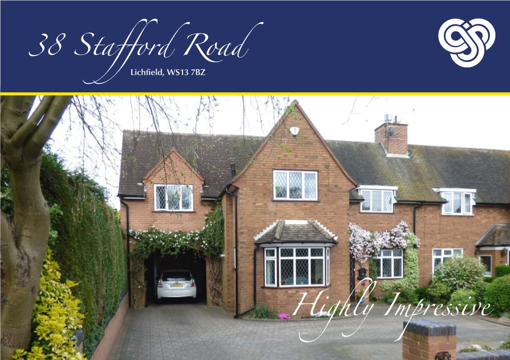 38 Stafford Road Lichfield, Staffordshire, WS13 7BZ