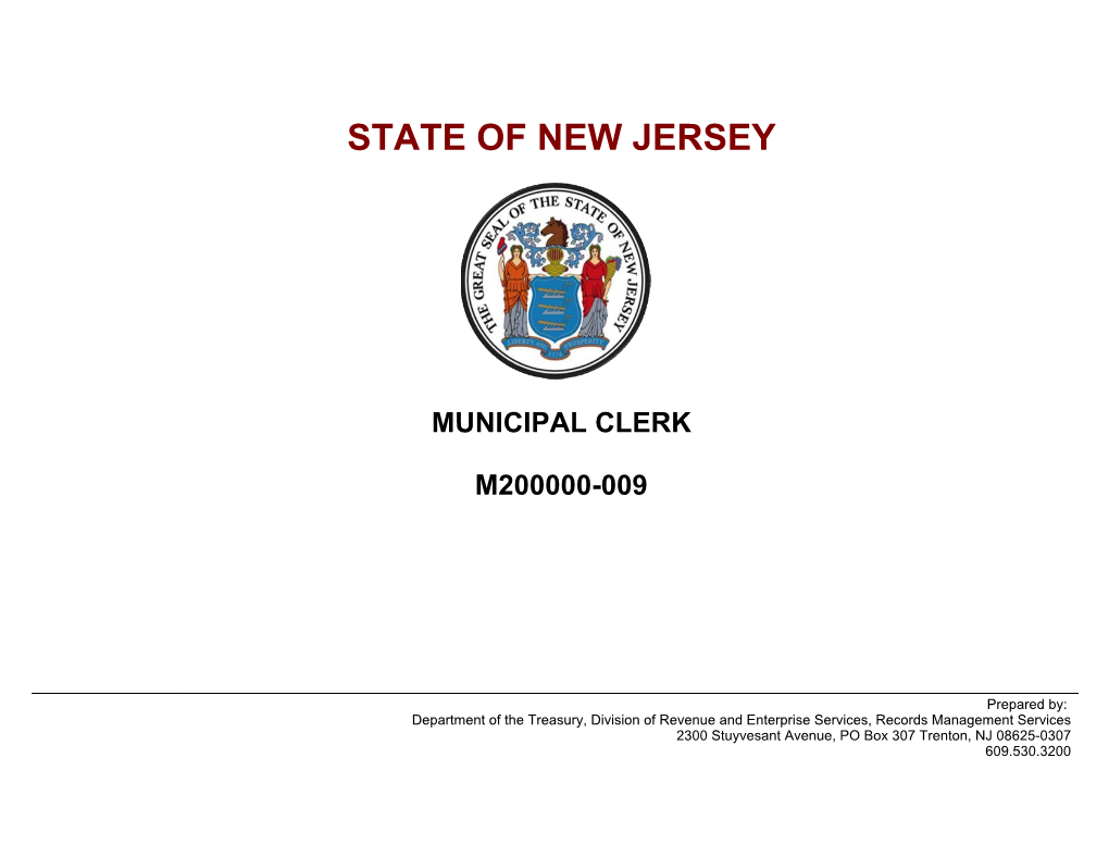 Municipal Clerk M200000-009