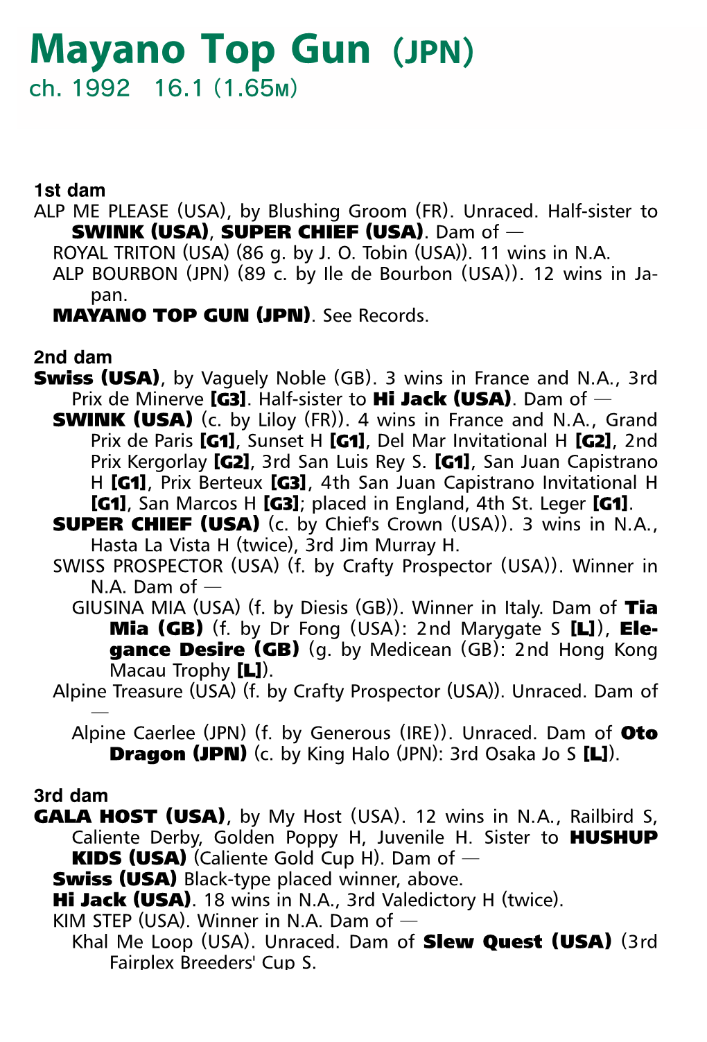 Mayano Top Gun（JPN）