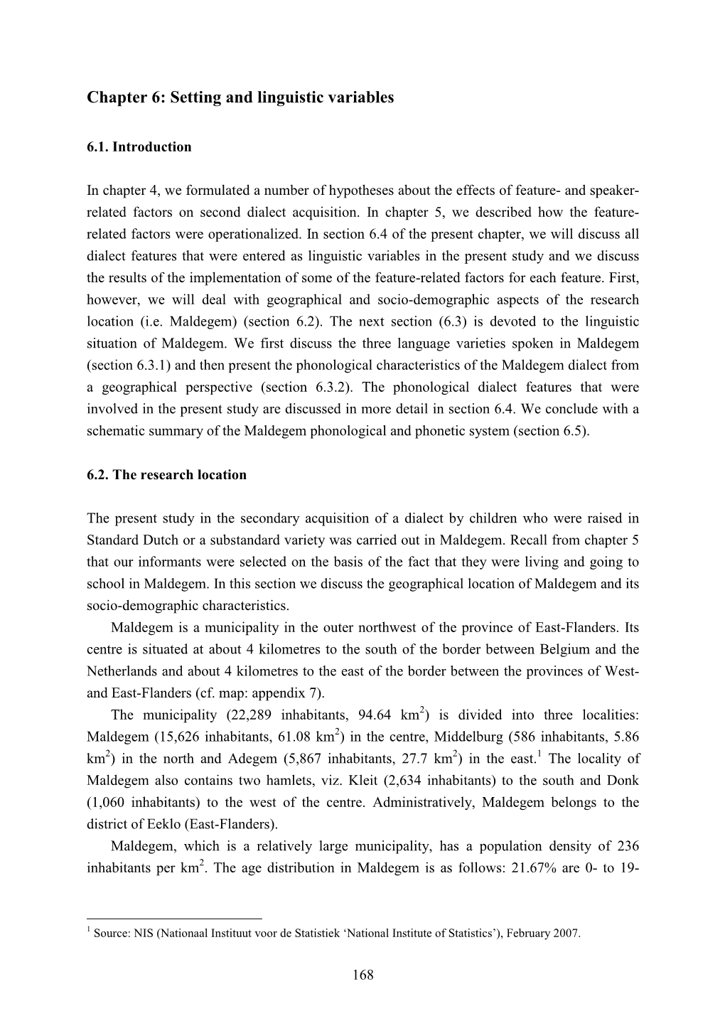 Chapter 6: Setting and Linguistic Variables