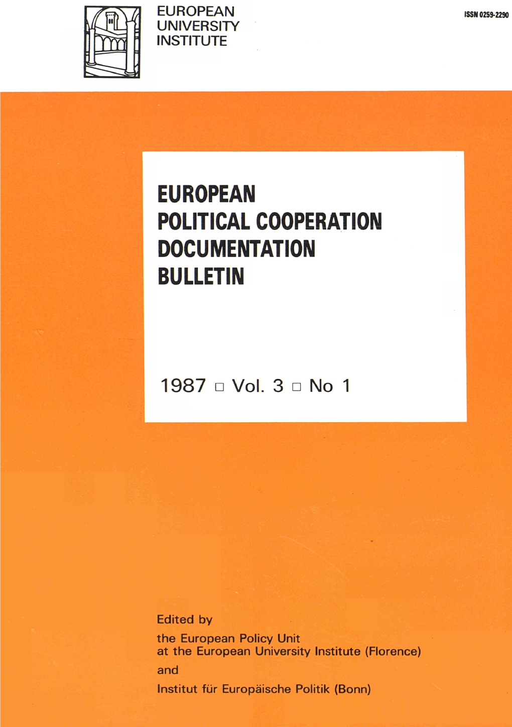 European Political Cooperation Documentation Bulletin