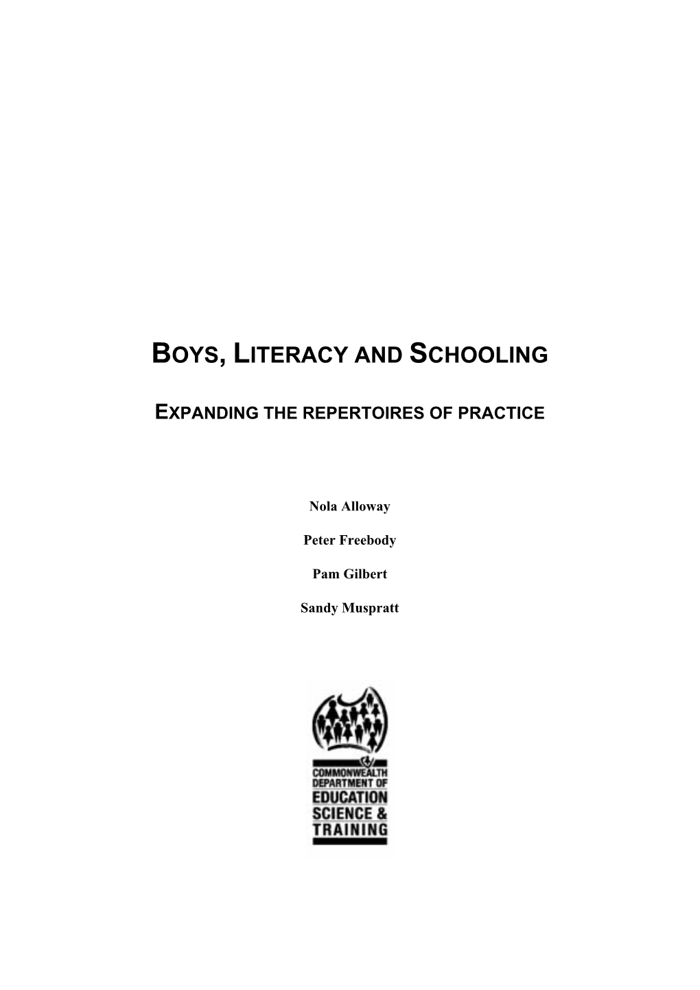 Boys, Literacy and Schooling