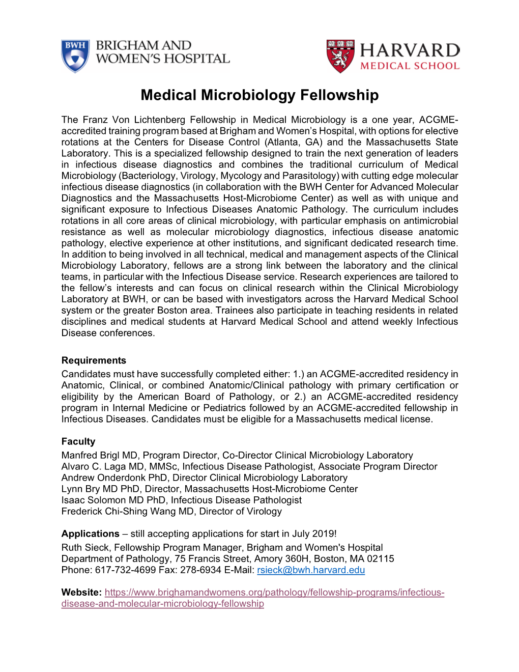 Medical Microbiology Fellowship