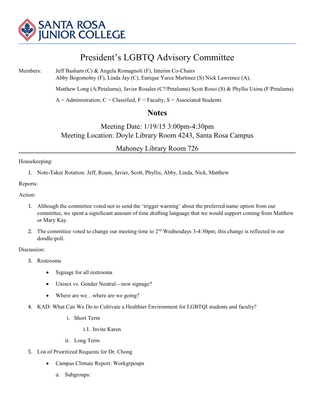 President S LGBTQ Advisory Committee s1