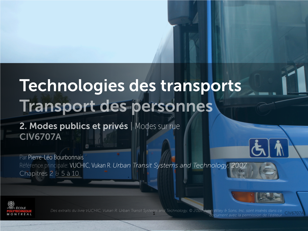 Technologies Des Transports Transport Des Personnes 2