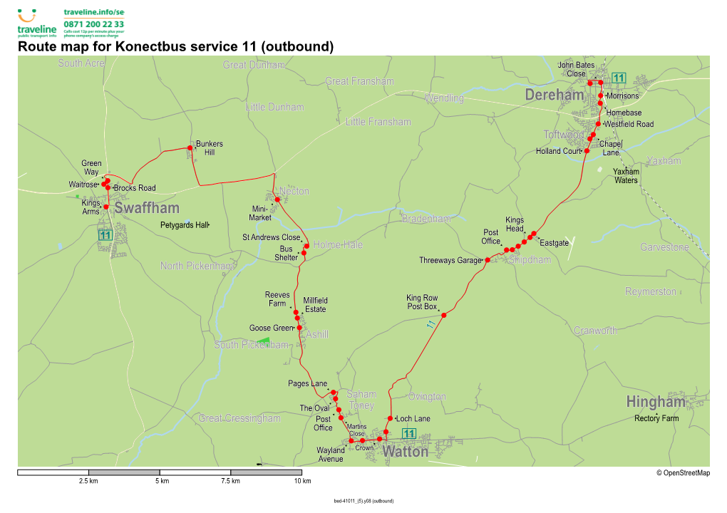 Swaffham Watton Dereham Hingham