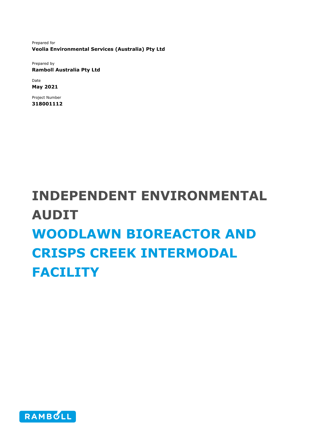 2021Woodlawn Bioreactor and Crisps Creek IMF Independent