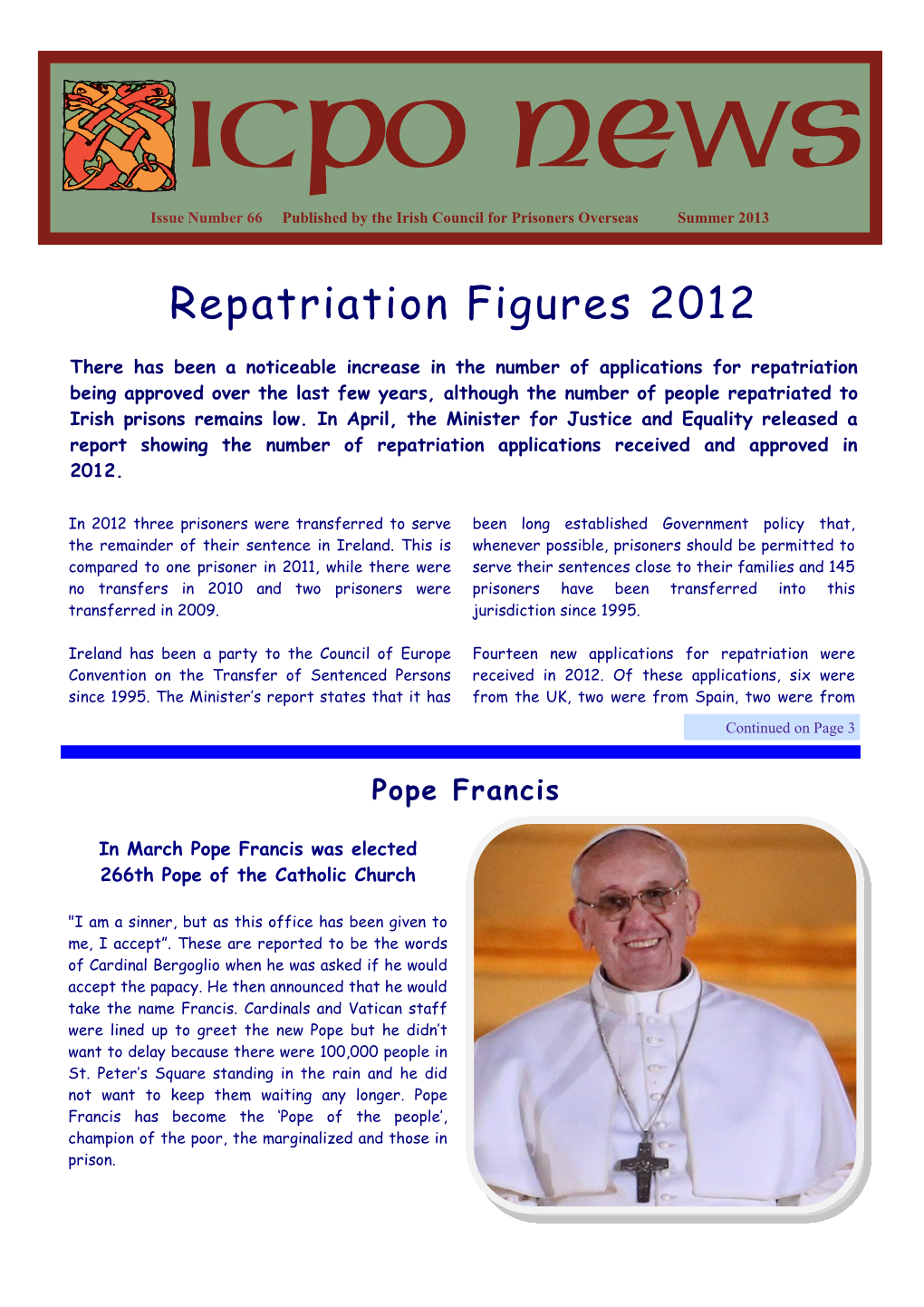 Summer Newsletter 2013