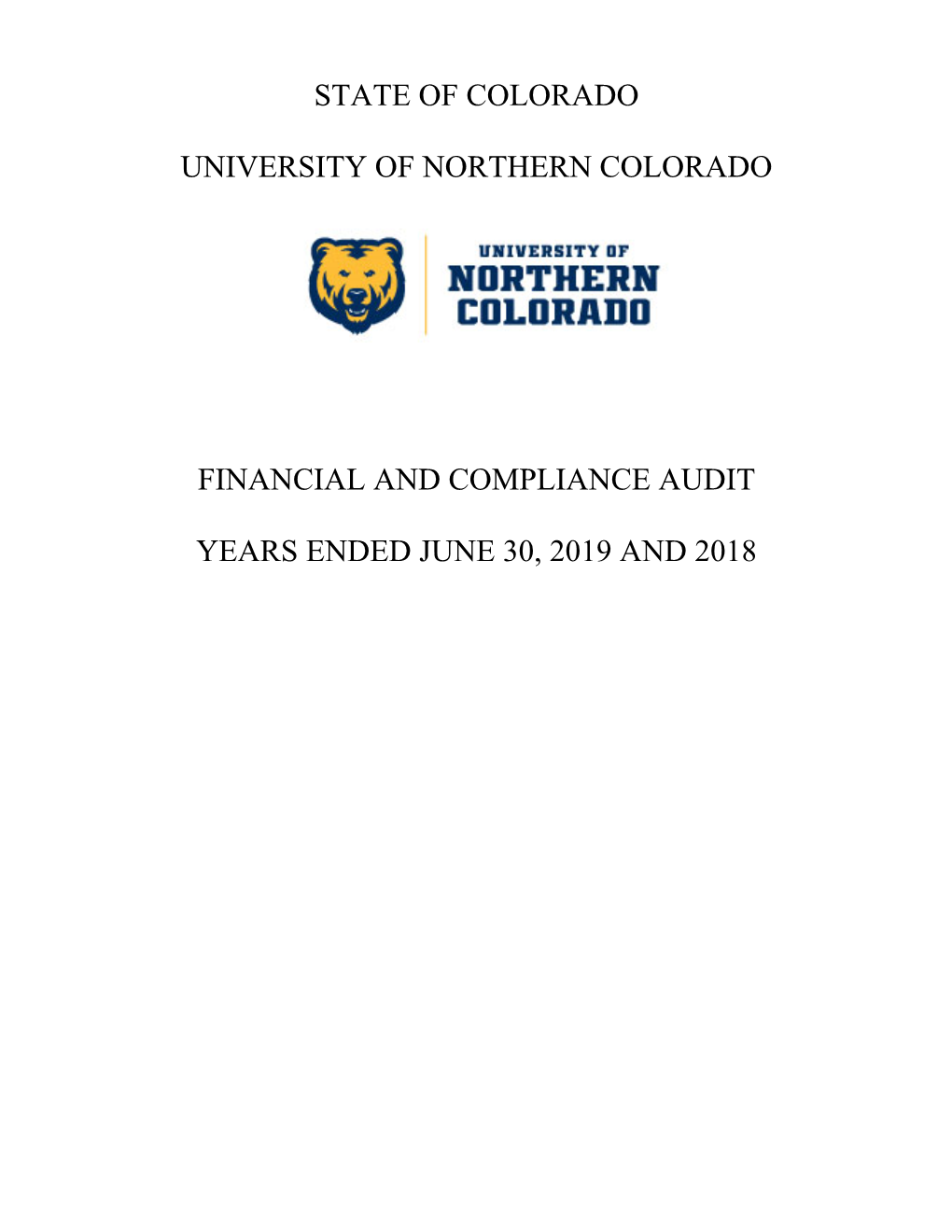 (University of Northern Colorado 2019