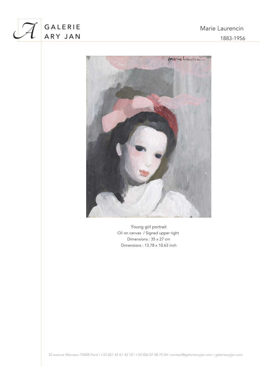 Marie Laurencin 1883-1956