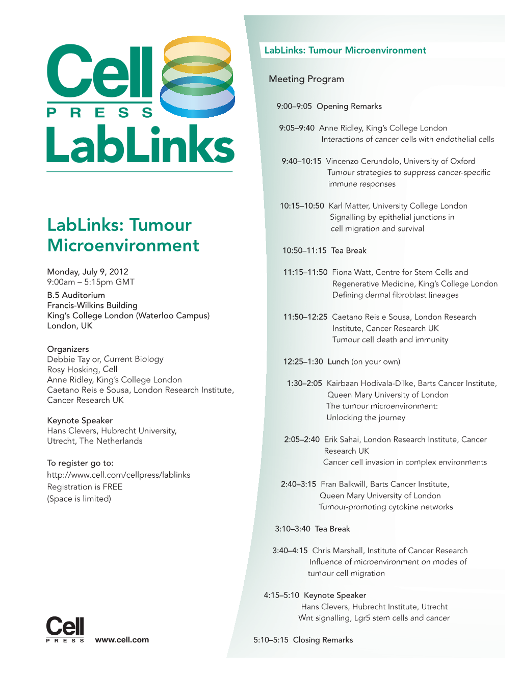 Lablinks: Tumour Microenvironment