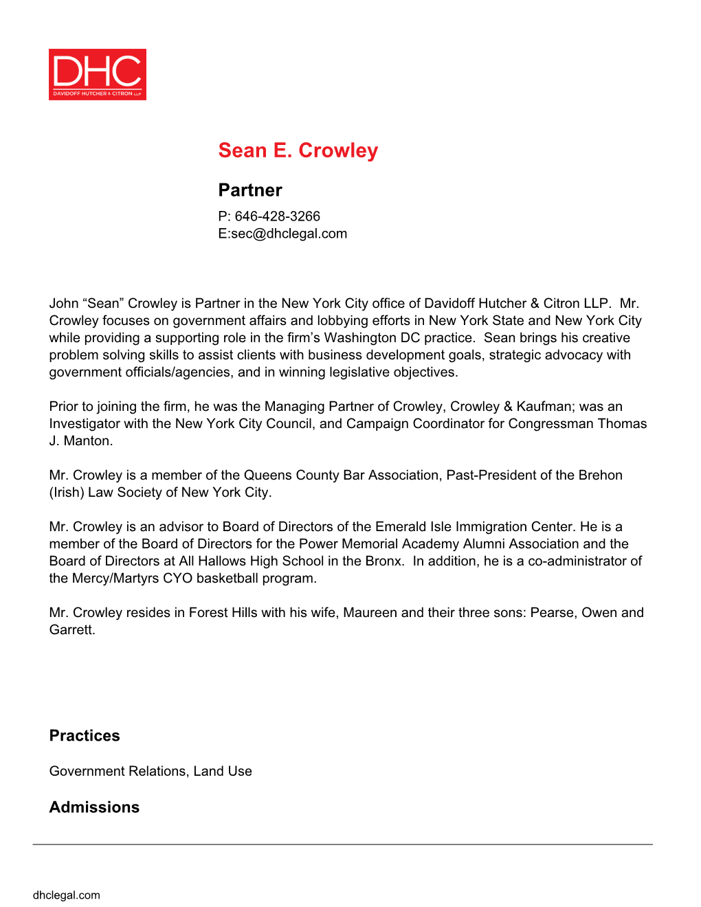 Sean E. Crowley