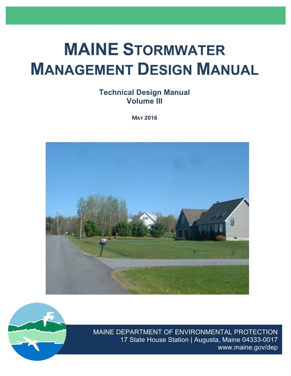 Maine Stormwater Management Design Manual Volume