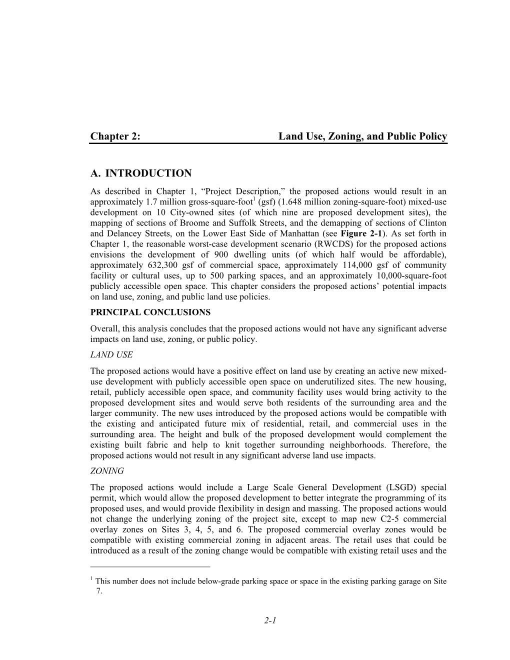 Land Use, Zoning, and Public Policy A. INTRODUCTION