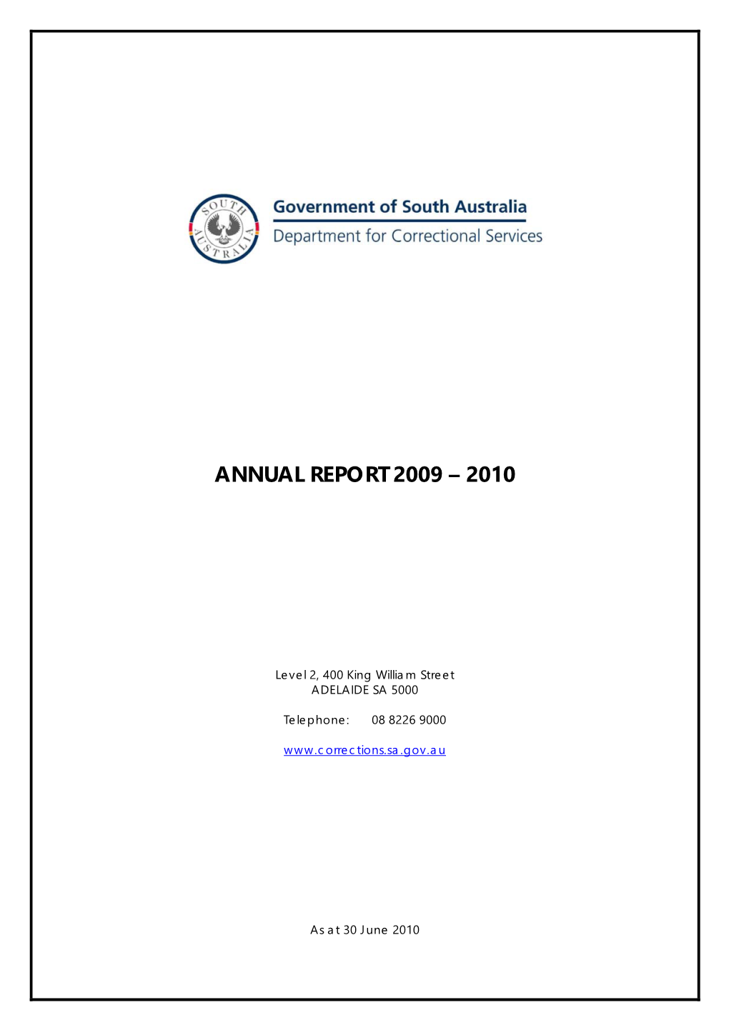 Annual Report 2009 – 2010