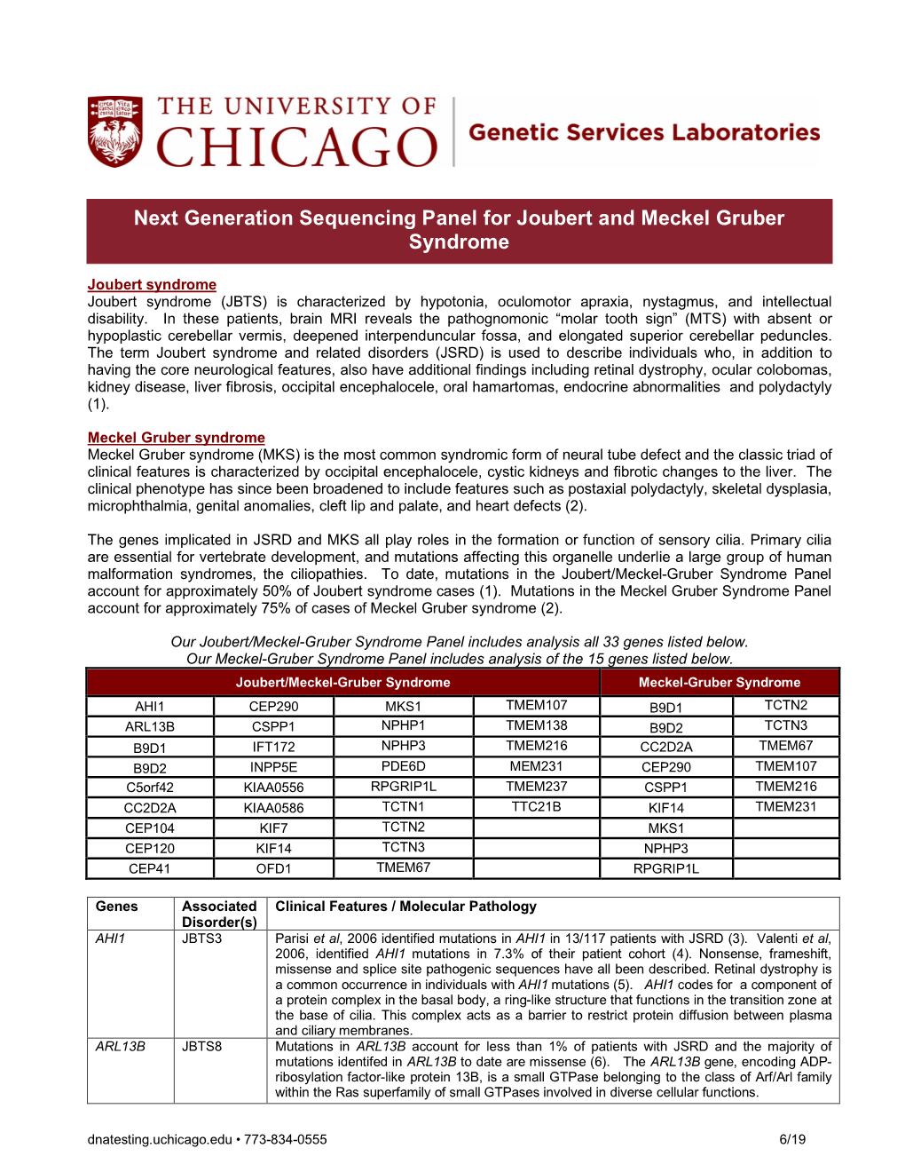 Joubert and Meckel Information Sheet 6-10-19