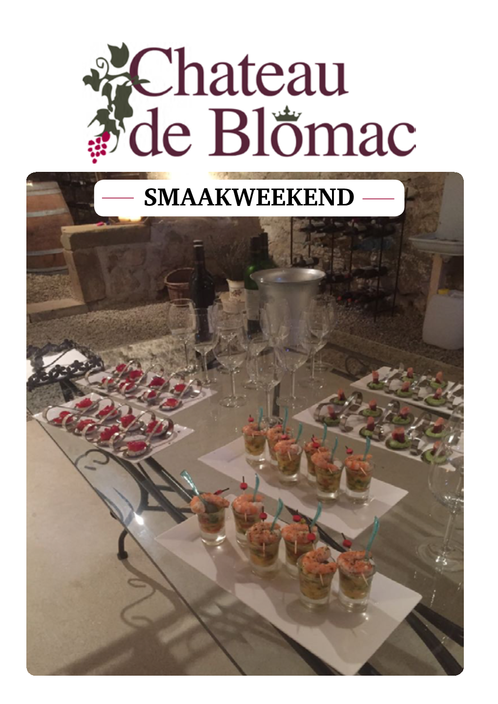 Smaakweekend Inhoudsopgave