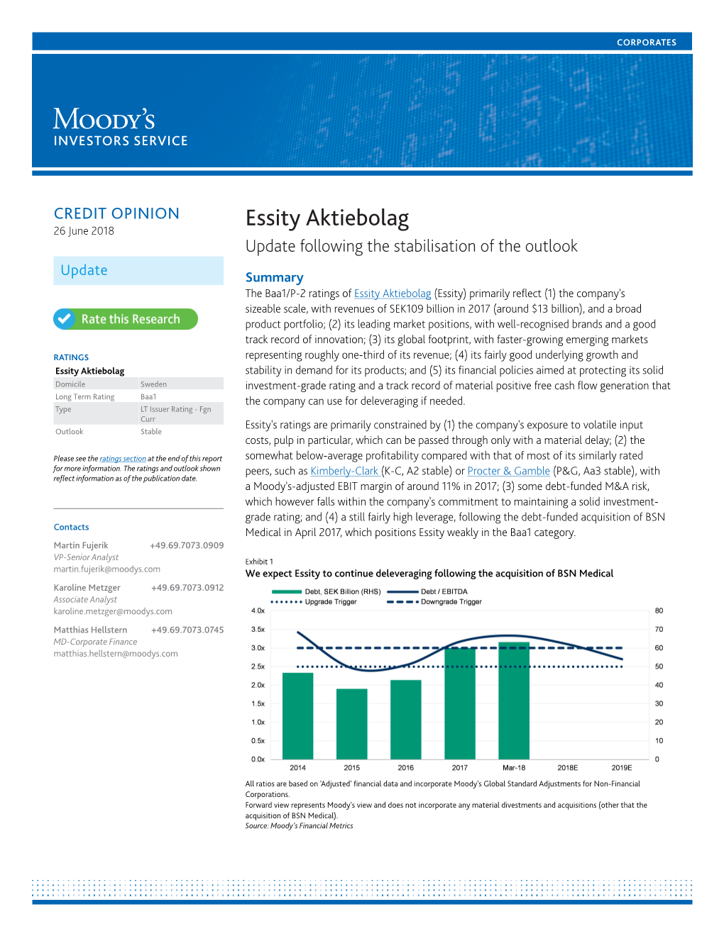 Moody's Credit Opinion