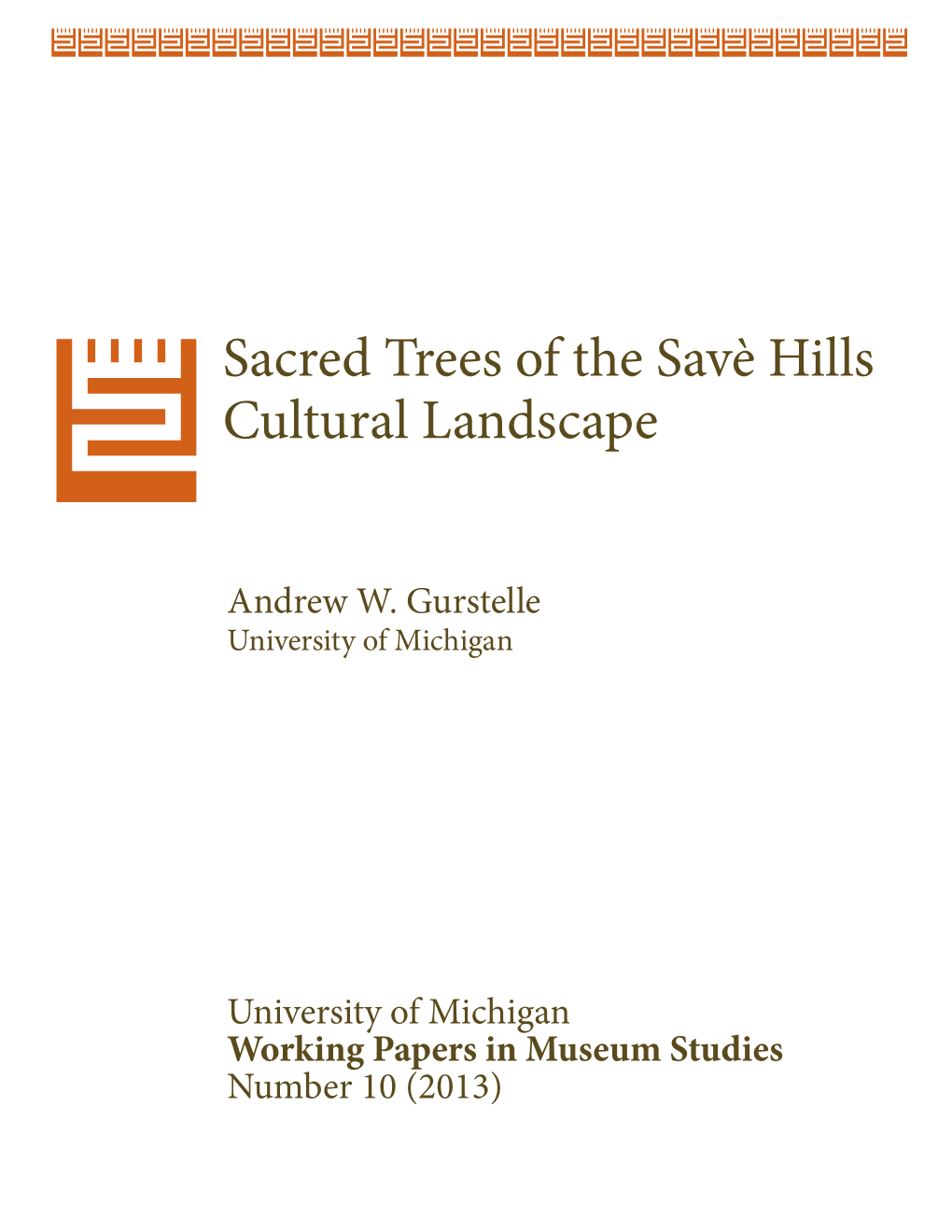 Sacred Trees of the Savè Hills Cultural Landscape