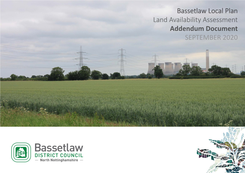 Landscape Assessment Addendum