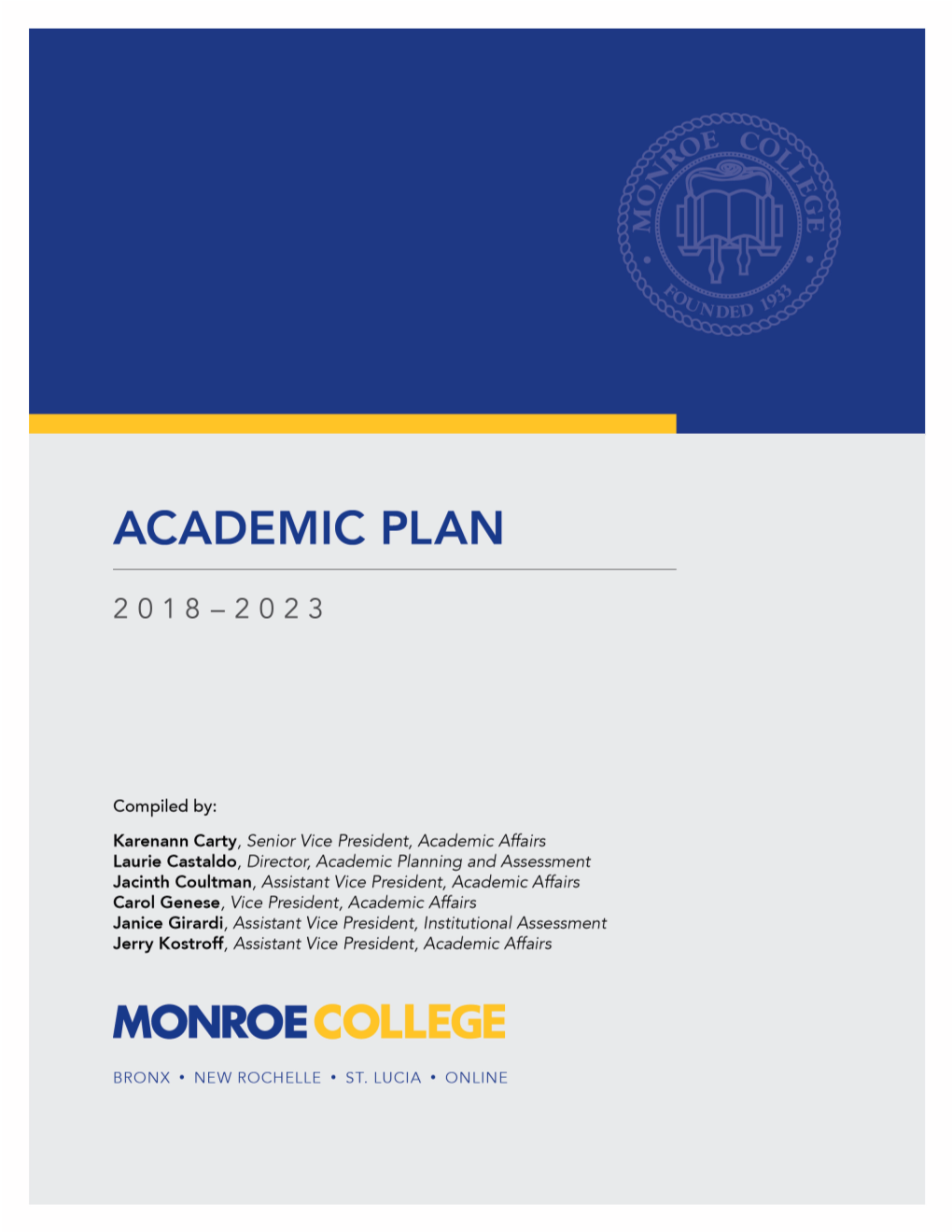 Academic Plan 2018-2023