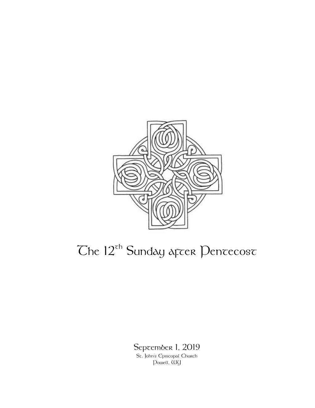 The 12Th Sunday After Pentecost