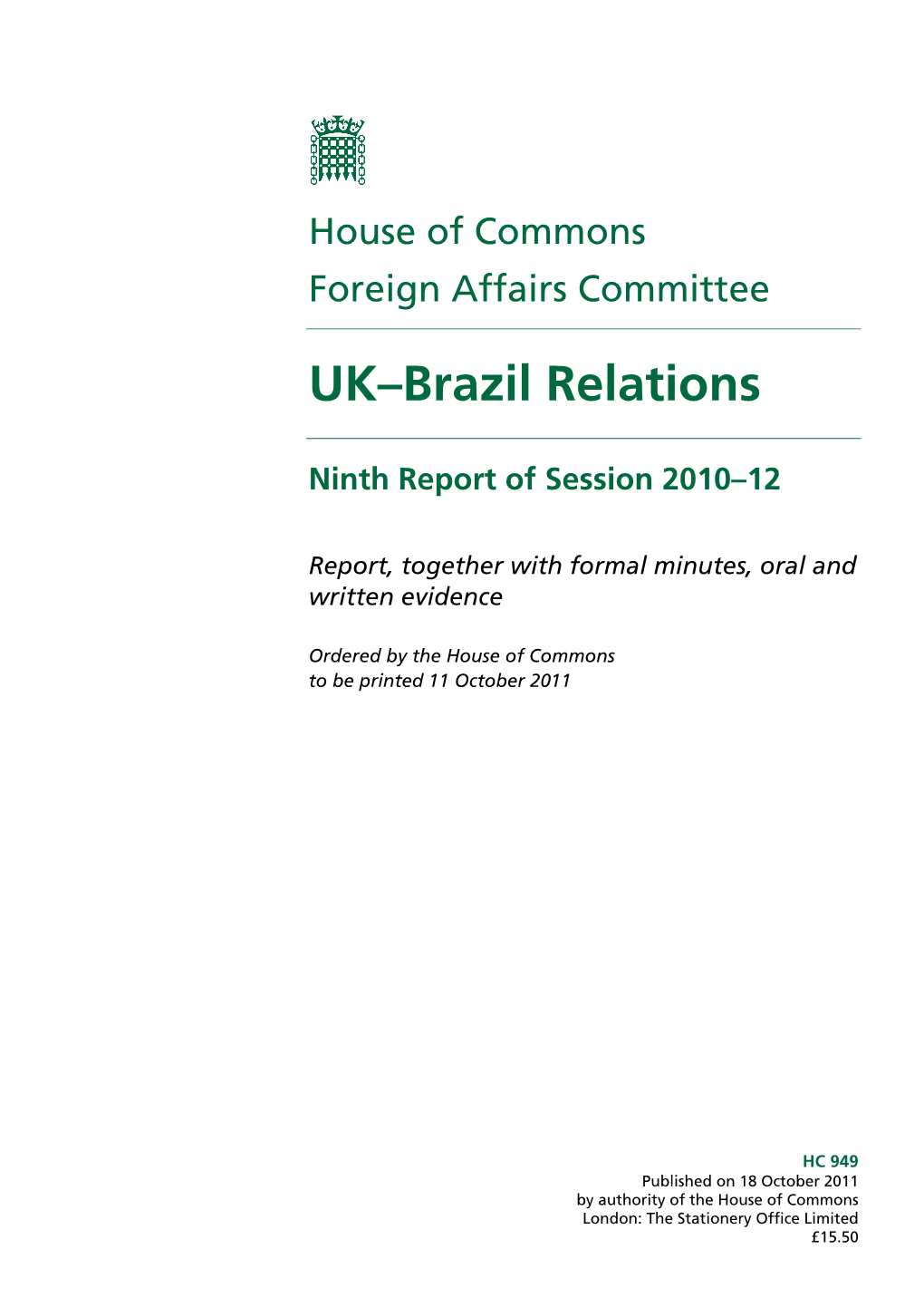 UK–Brazil Relations