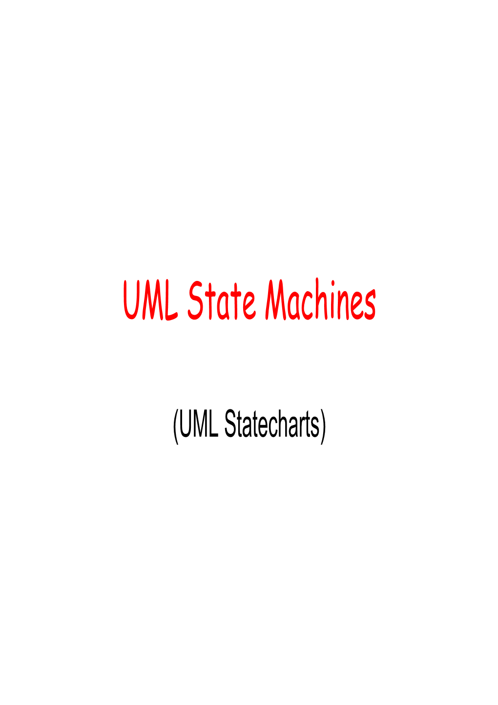 UML State Machines