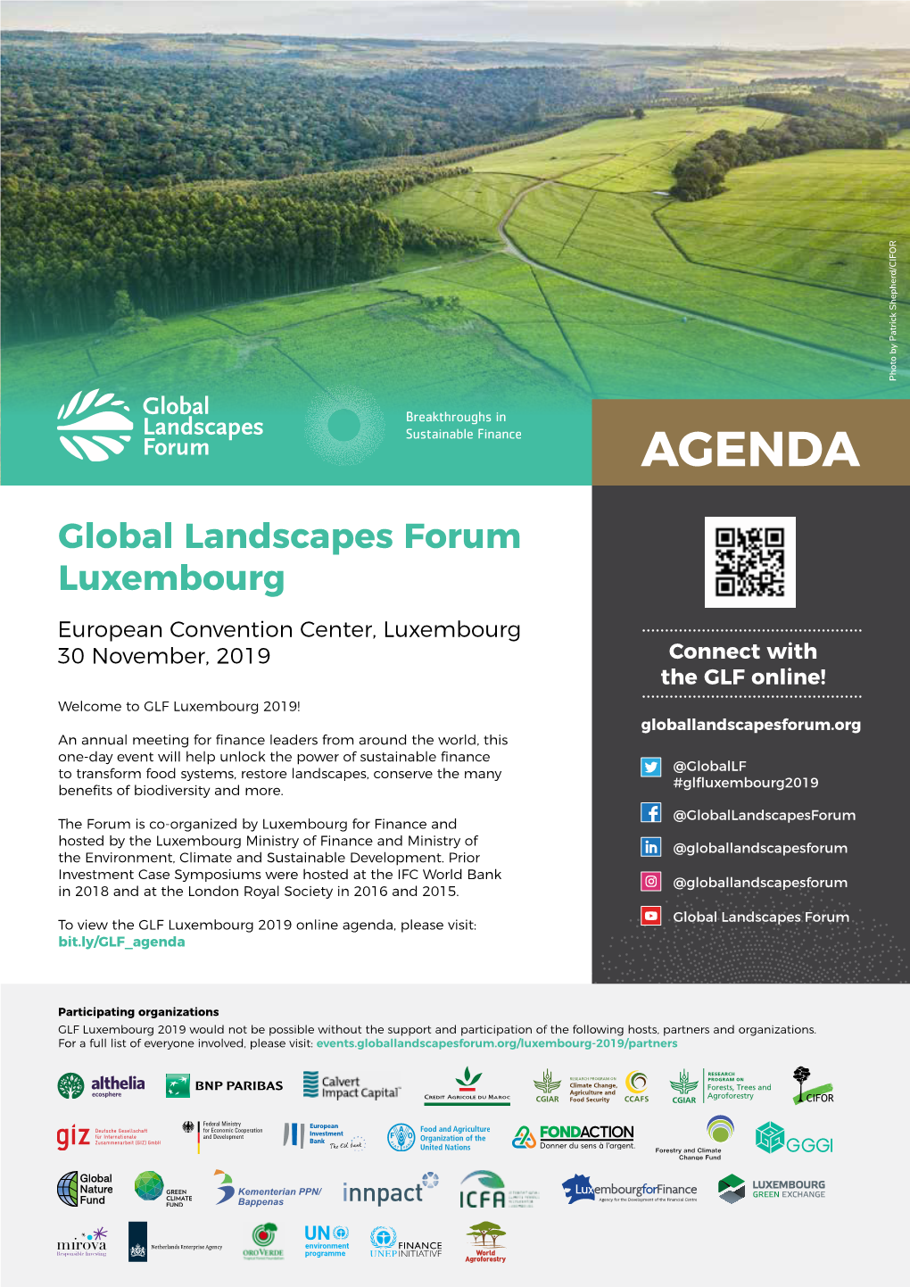 Agenda to View the Glfluxembourg 2019Onlineagenda,Pleasevisit: in 2018 Andatthelondonroyal Societyin2016 And2015