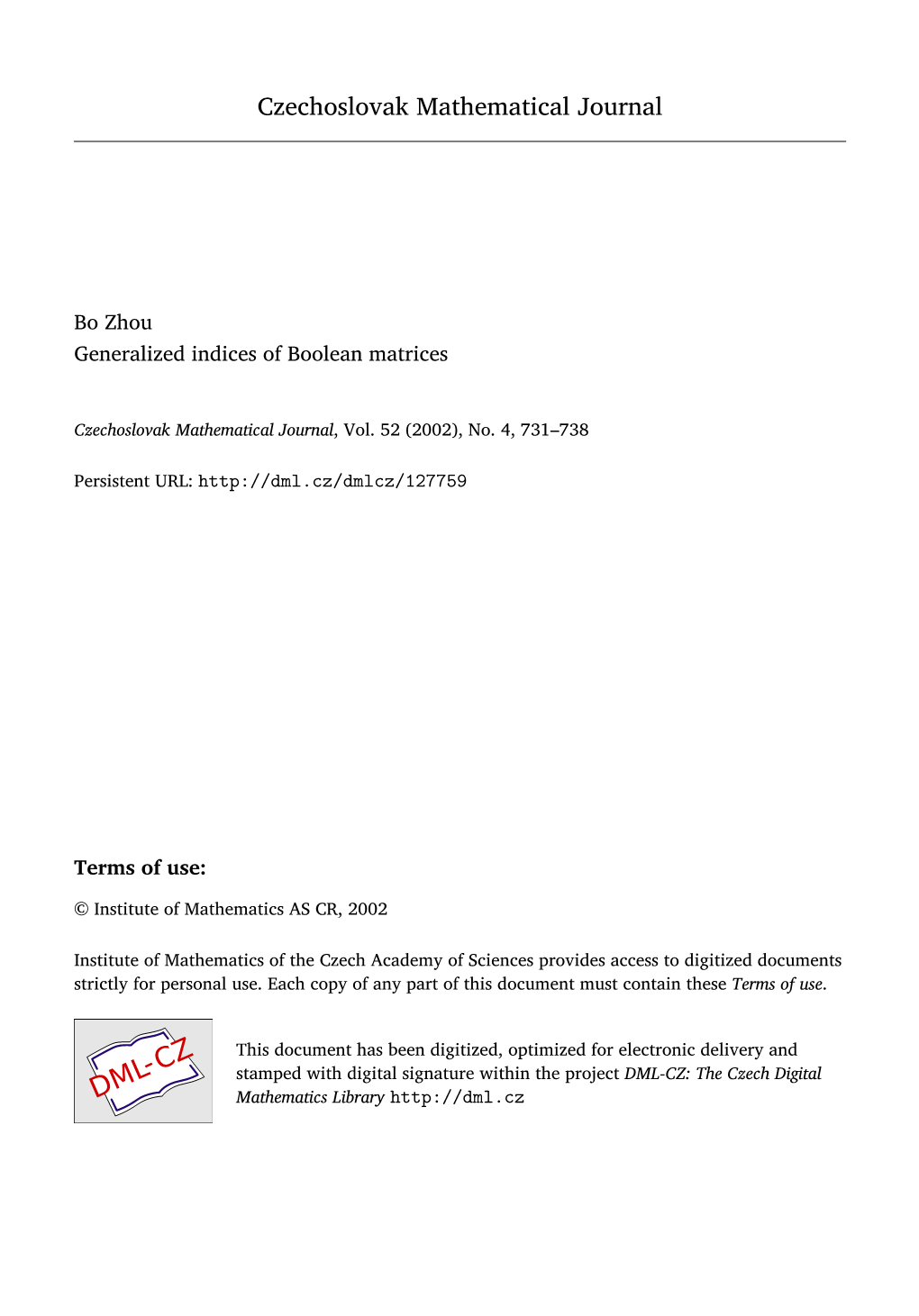 Generalized Indices of Boolean Matrices