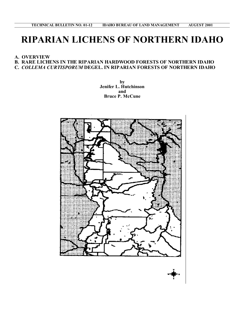 Iparian Lichens of Northern Idaho